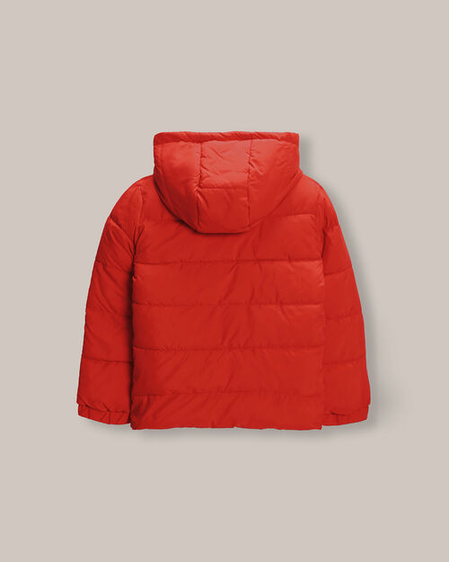 Chamarra Hoodie Acolchada Roja